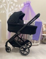 Cybex Balios S Lux 2in1 Moon black bērnu rati